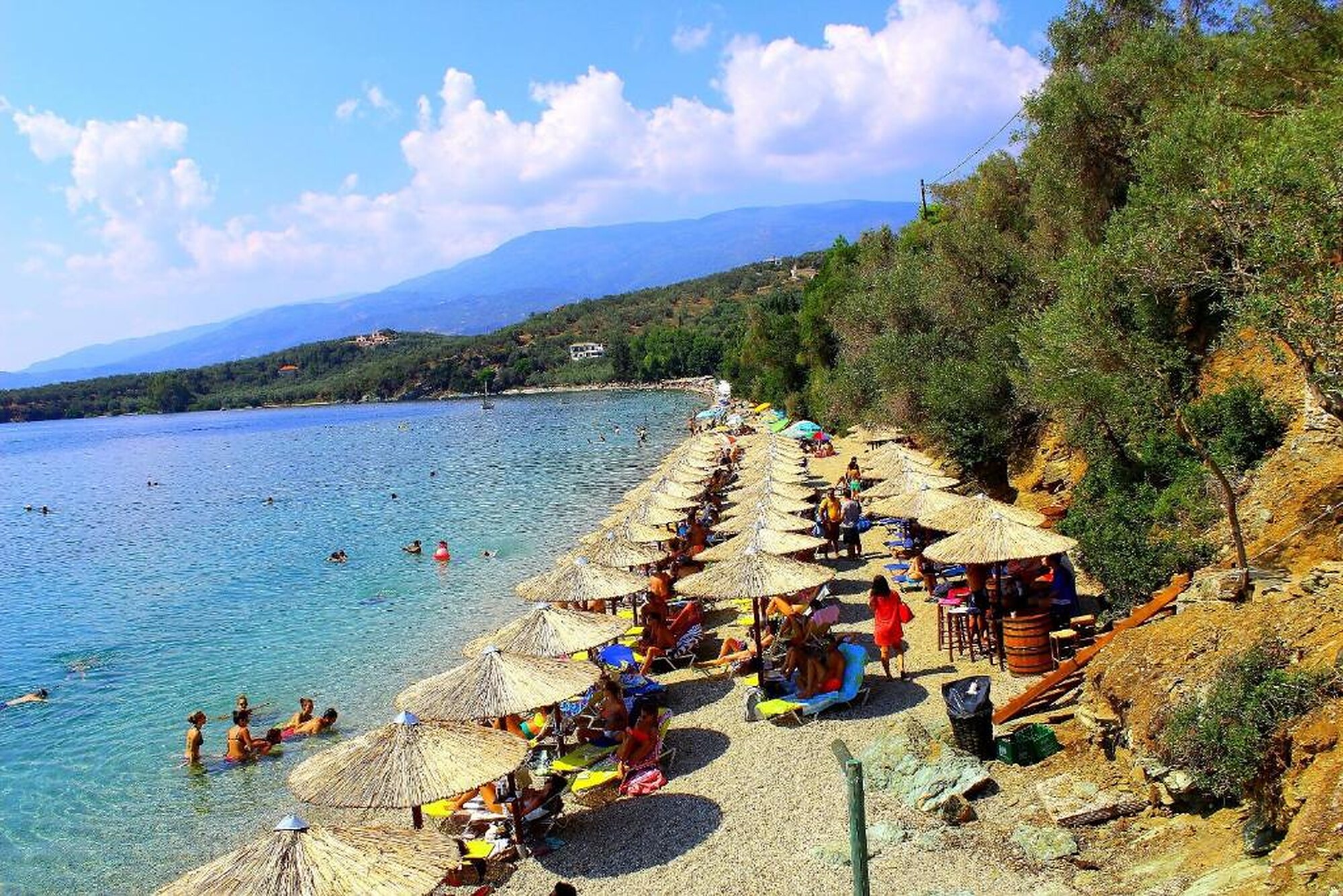 A pebbled cove on the Pelion coast