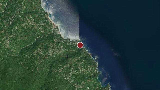 Satellite map of the start of Damouchari → Mouresi → Kissos → Agios Ioannis (circular)