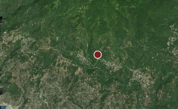 Satellite map of the start of Pinakates → Vizitsa