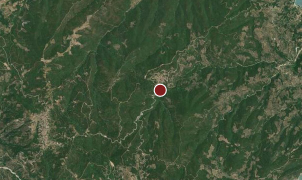 Satellite map of the start of Promyri → Platanias